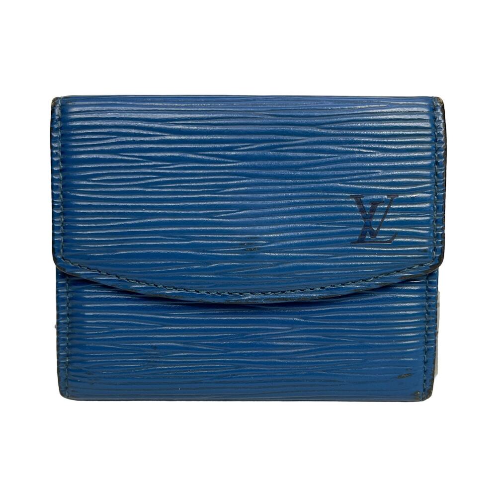 Louis Vuitton Epi Toledo Blue Viennois Wallet 1996 Made in Spain